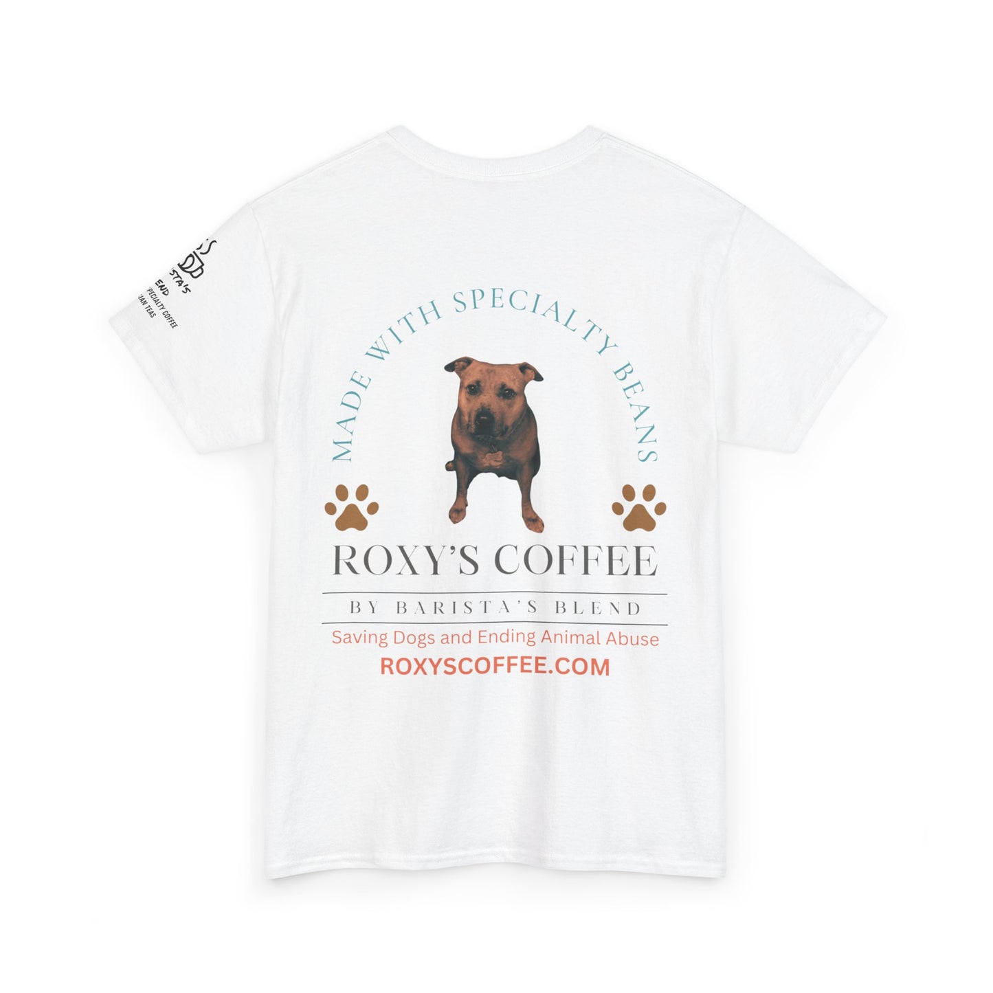 Dog Dad Coffee Lover Unisex Heavy Cotton Tee - Humor & Dog Rescue Theme