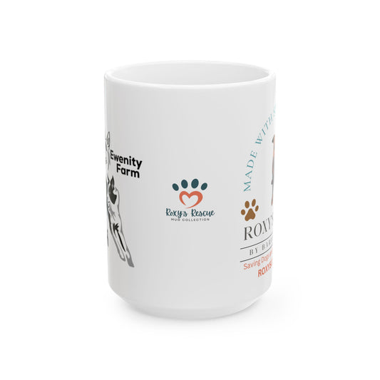 Ewenity Farm Dog Rescue Ceramic Mug — 11oz & 15oz Fundraiser Coffee Cup