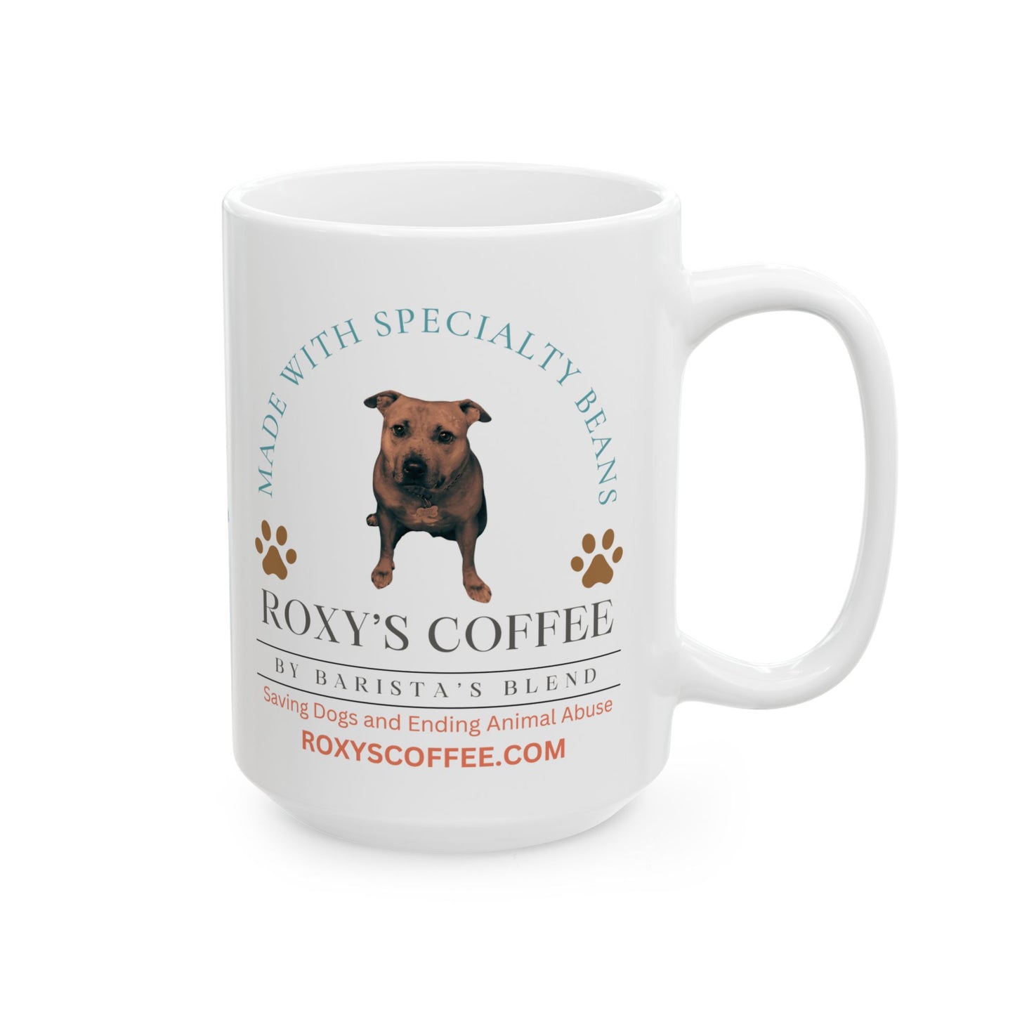 White Rose Sanctuary Ceramic Mug — Coffee Cup (11oz/15oz)
