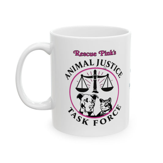 Rescue Pink Animal Justice Task Force coffee mug - (FL)