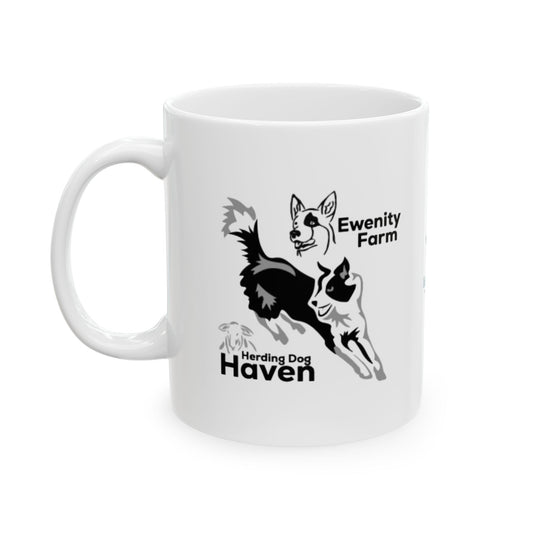 Ewenity Farm Dog Rescue Ceramic Mug — 11oz & 15oz Fundraiser Coffee Cup