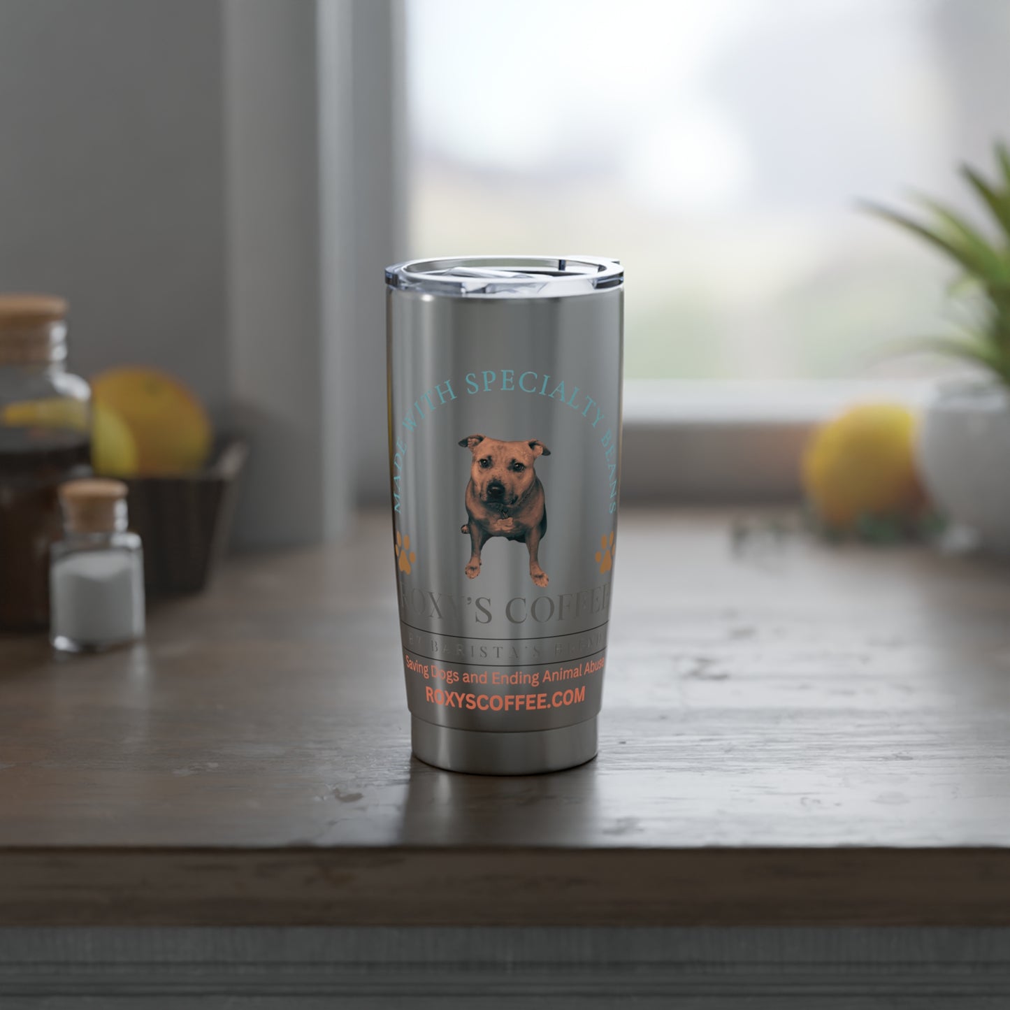 Vagabond 20oz Tumbler - Dog Lovers Travel Mug, Pet-Themed Coffee Cup, Gift for Animal Lovers, Customizable Tumbler, Unique Dog Accessories