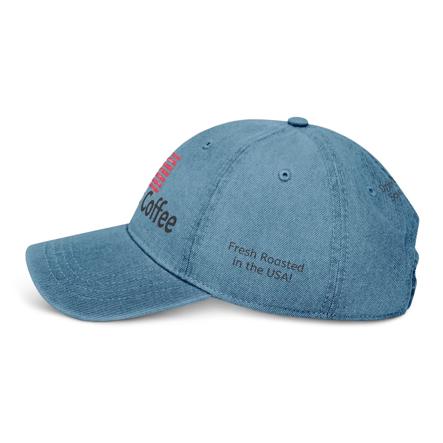 Embroidered Denim Hat - Patriotic Dog Rescue Supporter