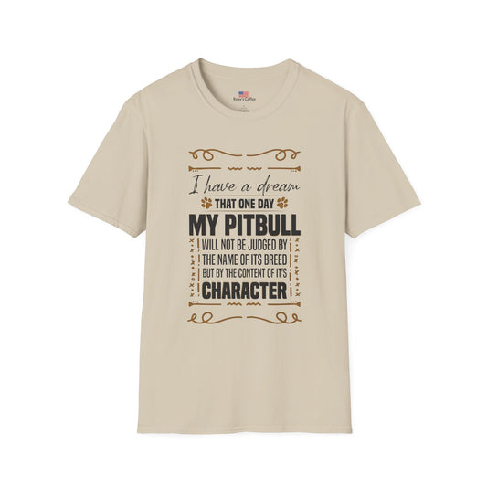 Pitbull Inspiration T-Shirt, Dog Lover Gift, Animal Advocate Apparel, Pitbull Awareness, Casual Comfort Tee