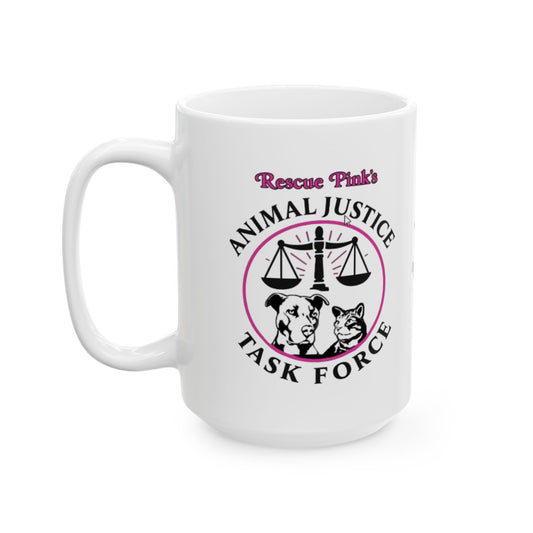 Rescue Pink Animal Justice Task Force coffee mug - (FL)