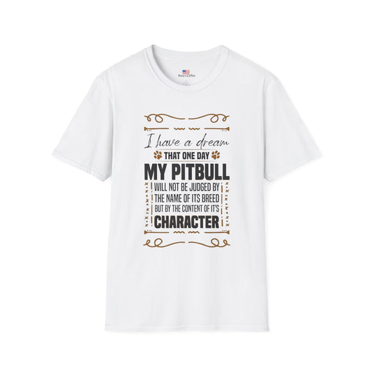 Pitbull Inspiration T-Shirt, Dog Lover Gift, Animal Advocate Apparel, Pitbull Awareness, Casual Comfort Tee