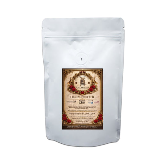 Derby at the Pier - Limited Edition Whiskey Barrel Aged Coffee - Benefits Humane Society of Tampa Bay