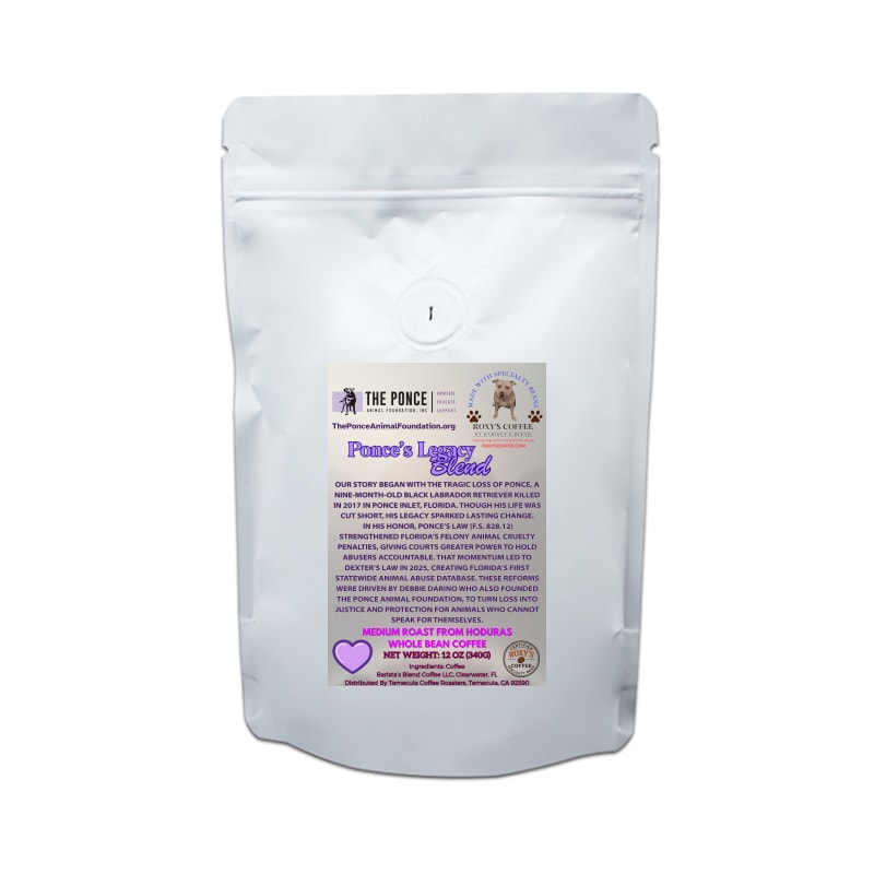 Ponce's Legacy Brew - Ponce Animal Foundation - Coffee from Honduras