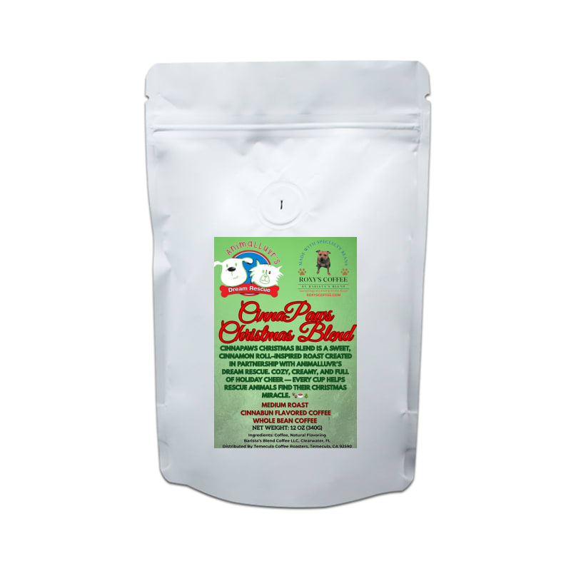 CinnaPaws Christmas Blend - Animalluvr's Dream Rescue (FL) - Cinnabun Flavored Coffee