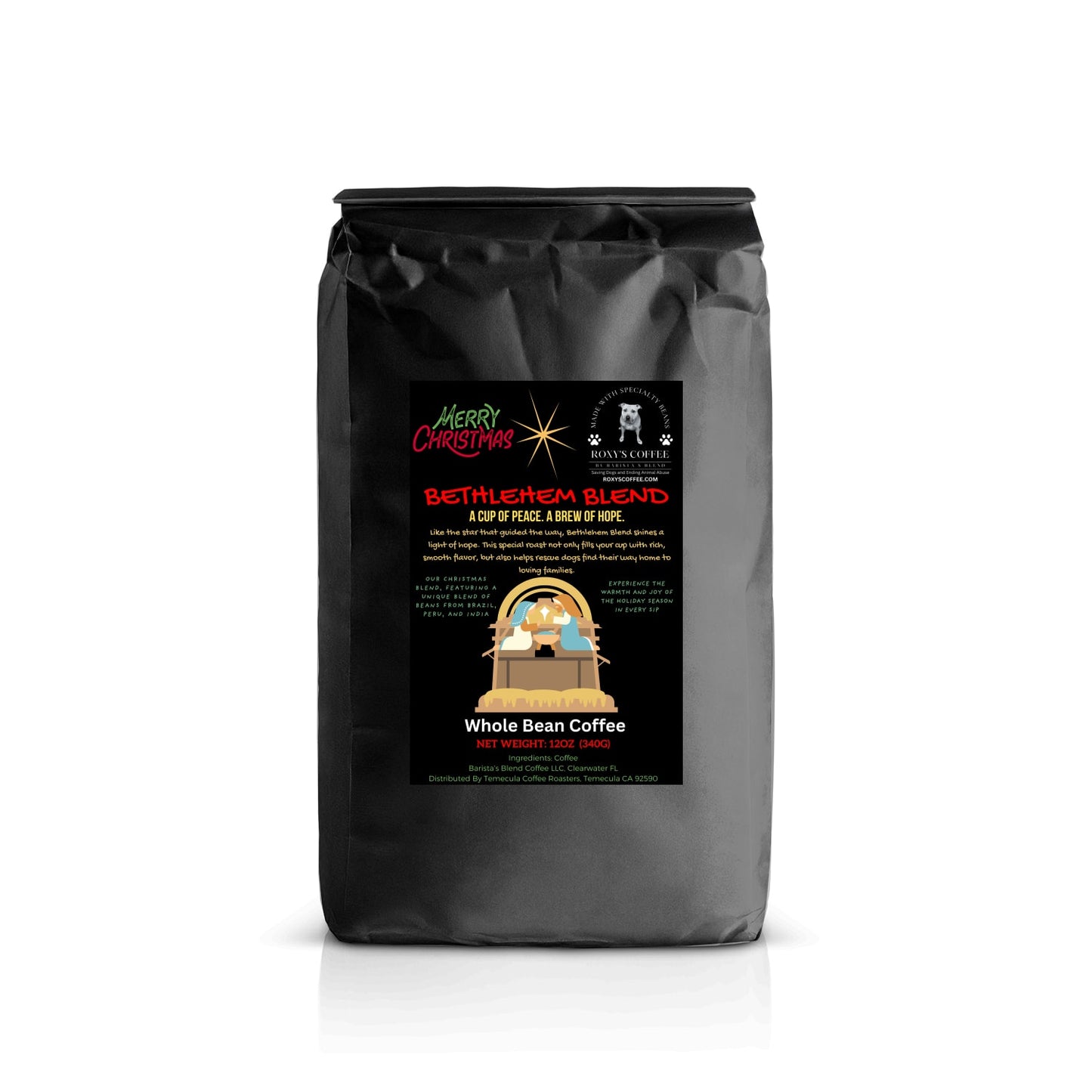 Bethlehem Blend - Christmas Inspired Blend of Brazil, Peru, & India coffee