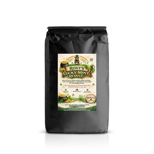 Roxy's Lucky Mint Roast- Mint Flavored Coffee - St. Patrick's Day