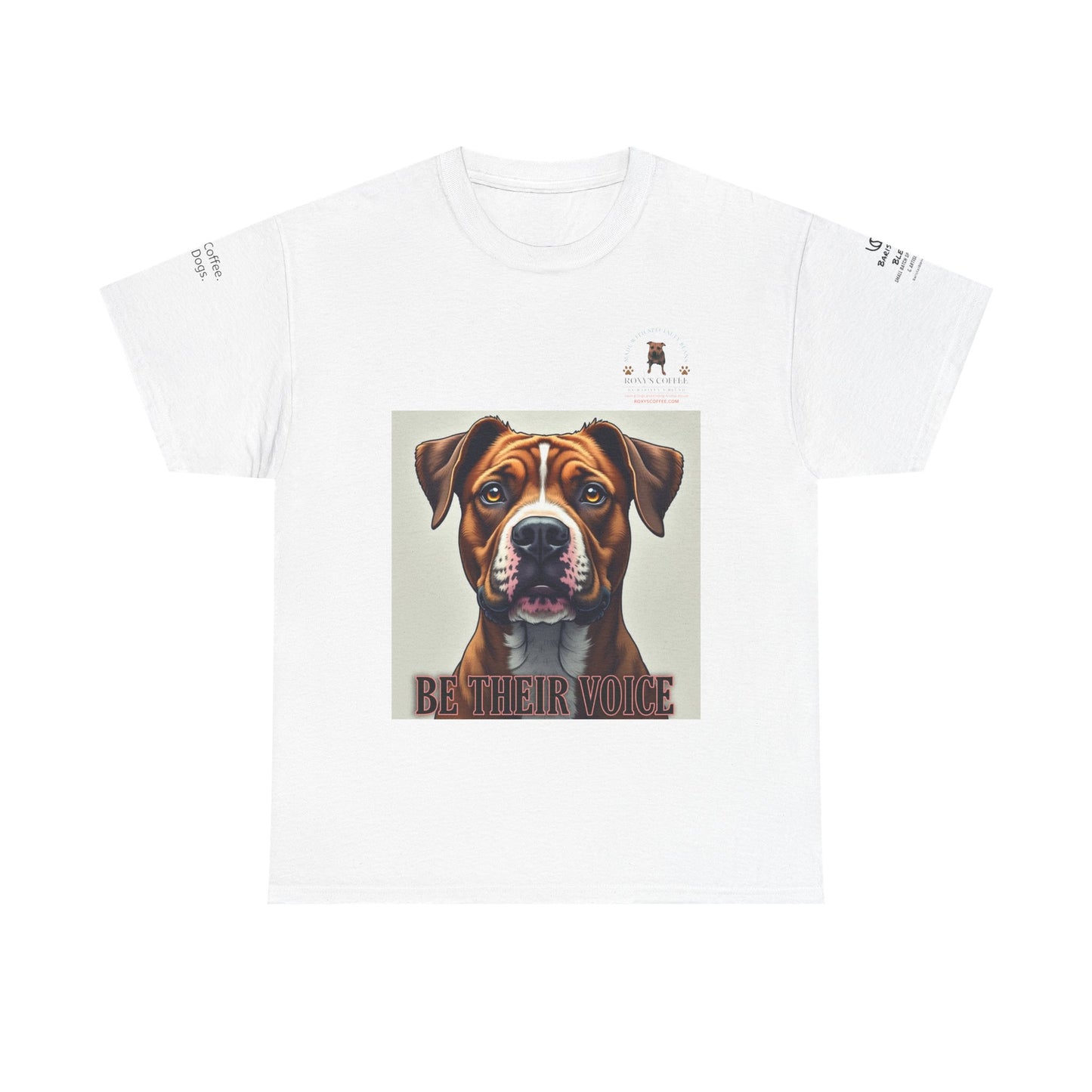 Be Their Voice Dog Lover Unisex Heavy Cotton Tee
