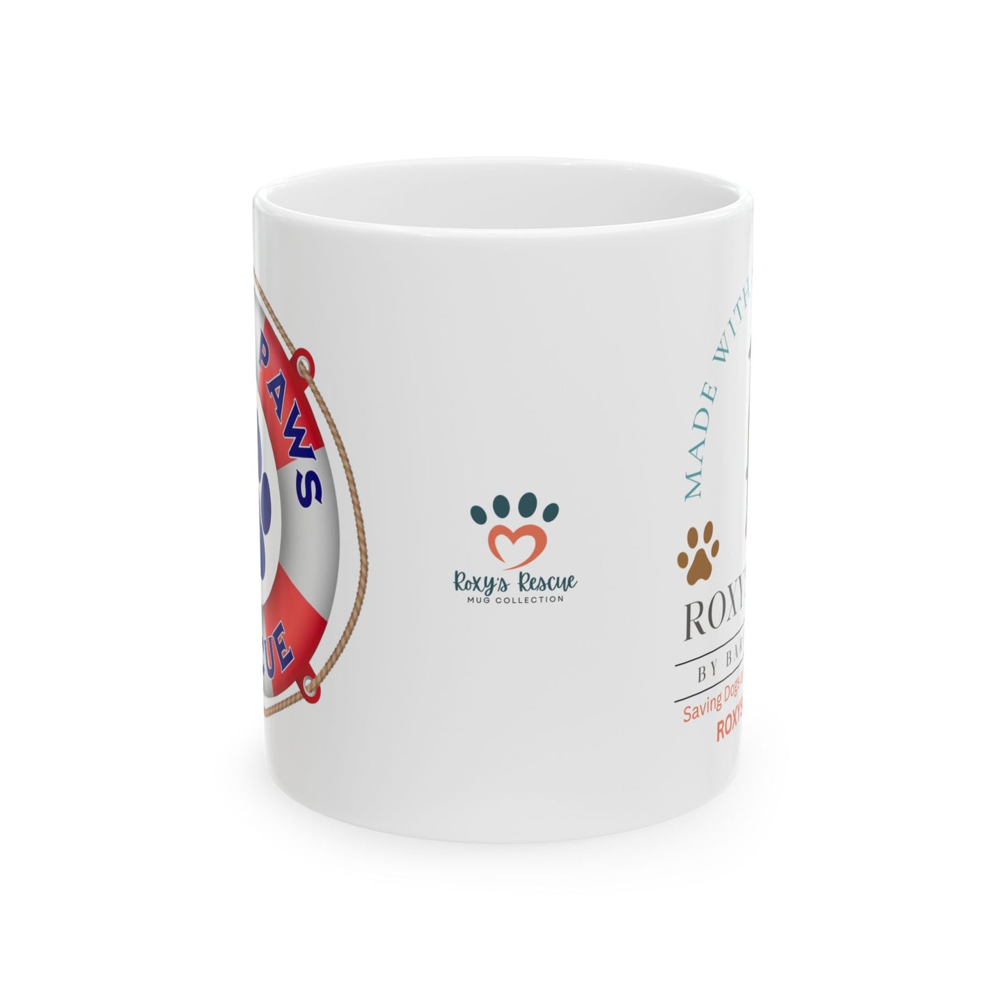 Beach Paws Dog Rescue Ceramic Mug - 11oz/15oz