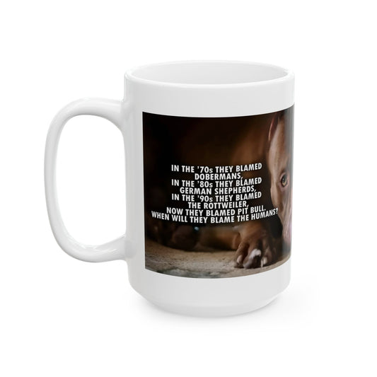 Inspirational Dog-Themed Ceramic Mug - 11oz & 15oz