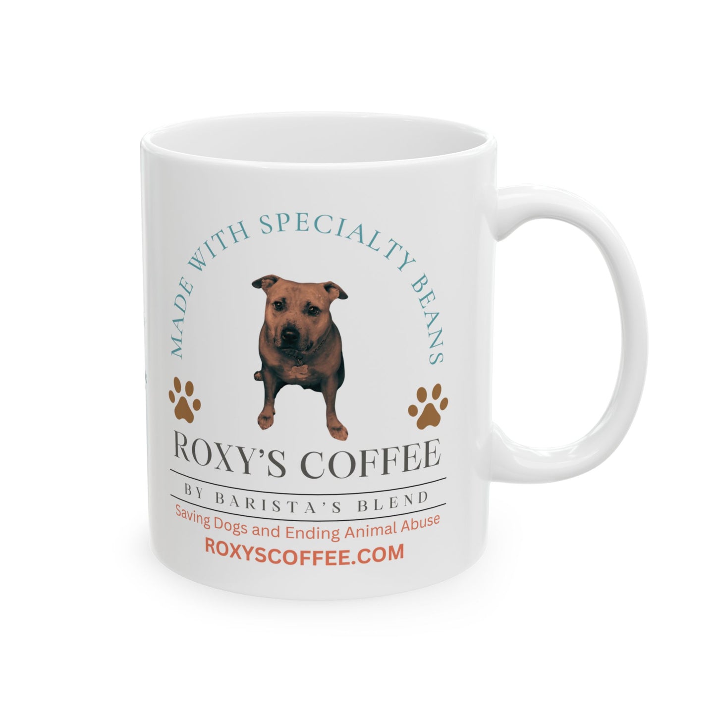 White Rose Sanctuary Ceramic Mug —  Coffee Cup (11oz/15oz)