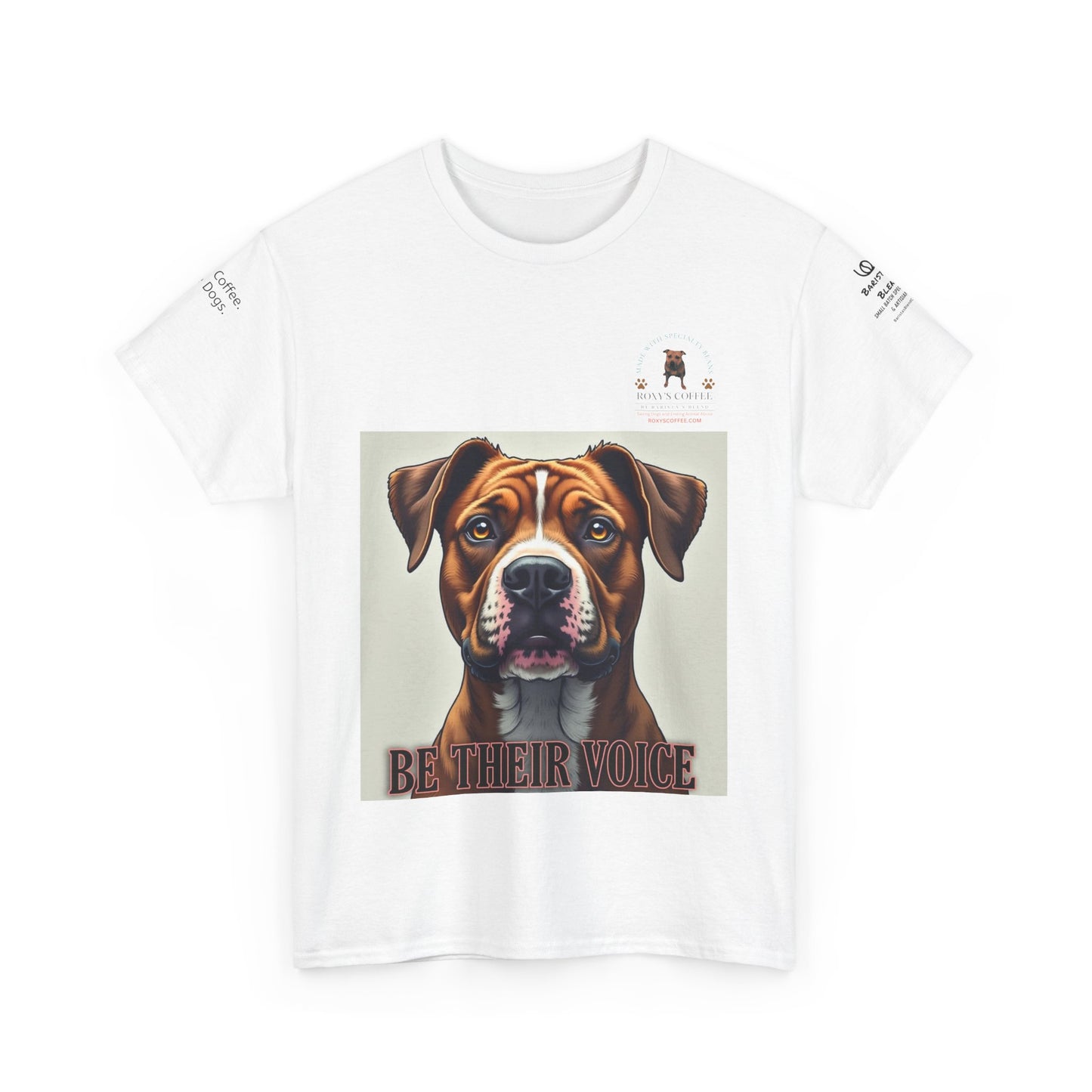 Be Their Voice Dog Lover Unisex Heavy Cotton Tee