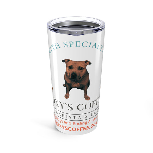 Personalized Dog Lover Tumbler 20oz, Travel Mug for Pet Lovers, Gift for Dog Owners, Coffee Tumbler, Animal Rescue Fundraiser
