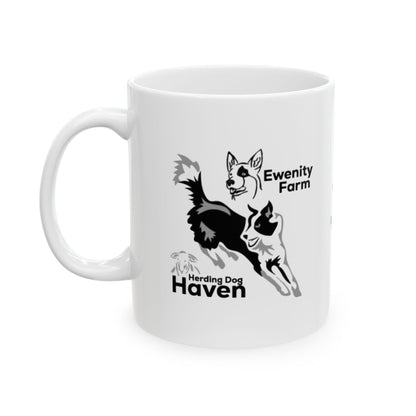 Ewenity Farm Dog Rescue Ceramic Mug — 11oz & 15oz Fundraiser Coffee Cup