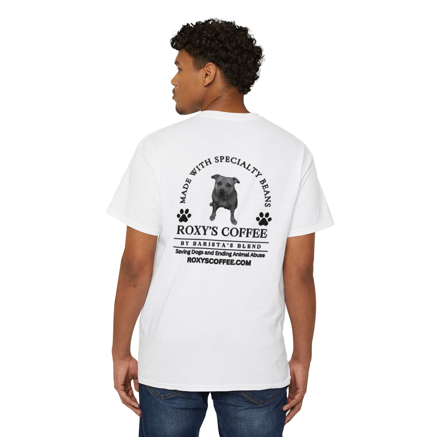Pocket Tee Support Dog Rescue Unisex Heavy Cotton