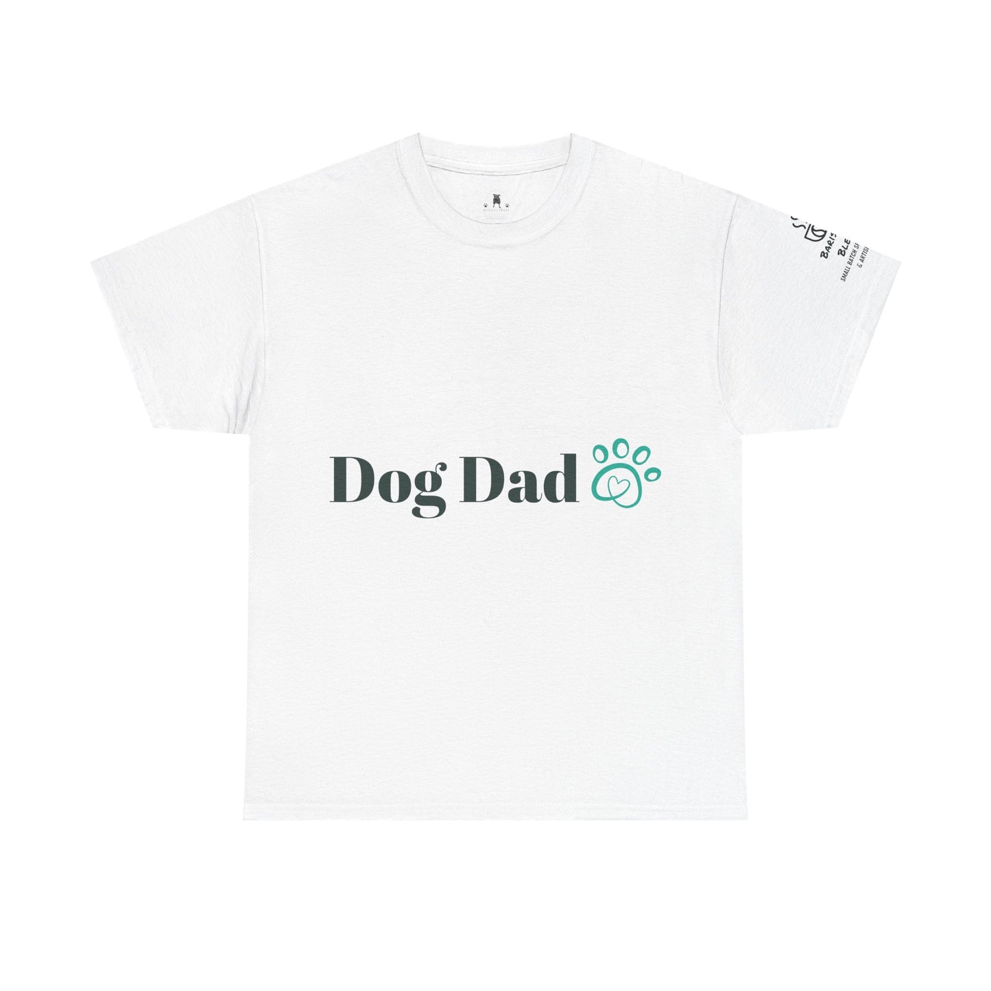 Dog Dad Coffee Lover Unisex Heavy Cotton Tee - Humor & Dog Rescue Theme