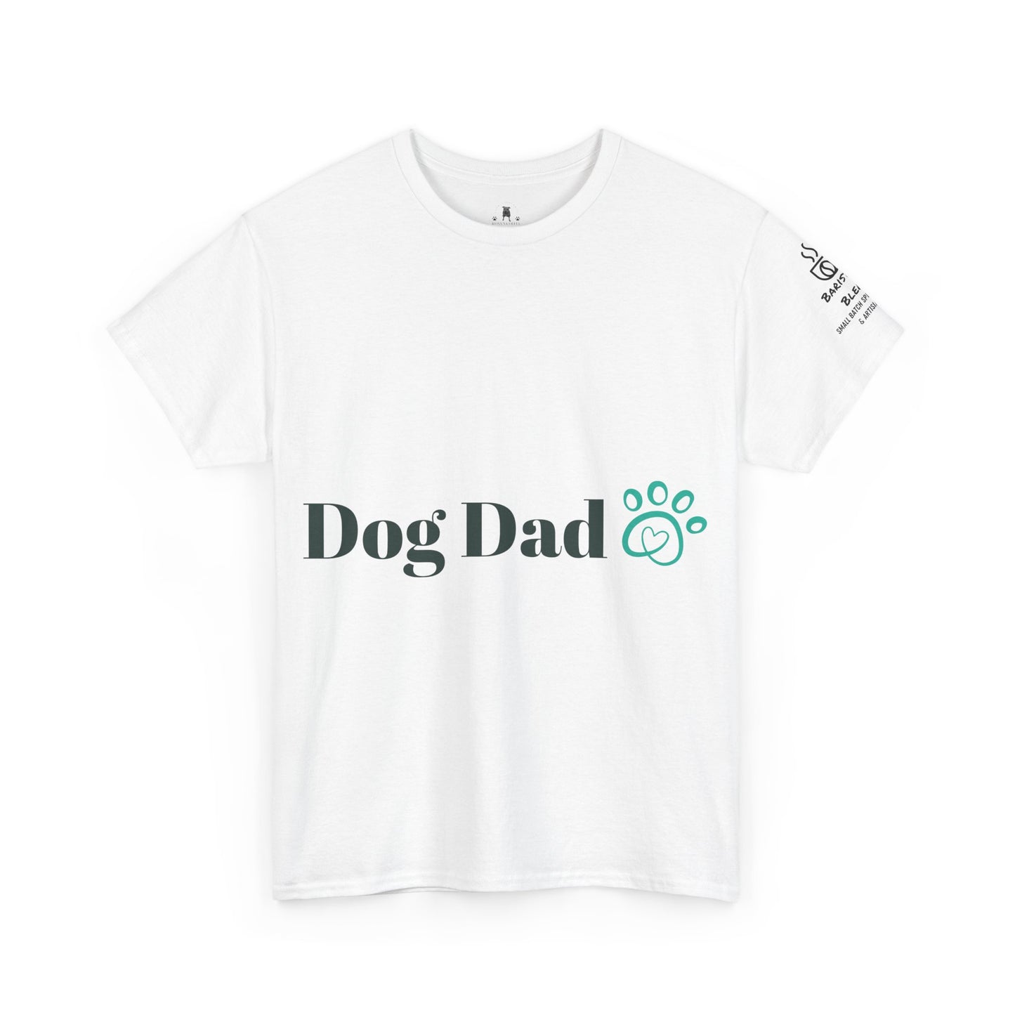 Dog Dad Coffee Lover Unisex Heavy Cotton Tee - Humor & Dog Rescue Theme