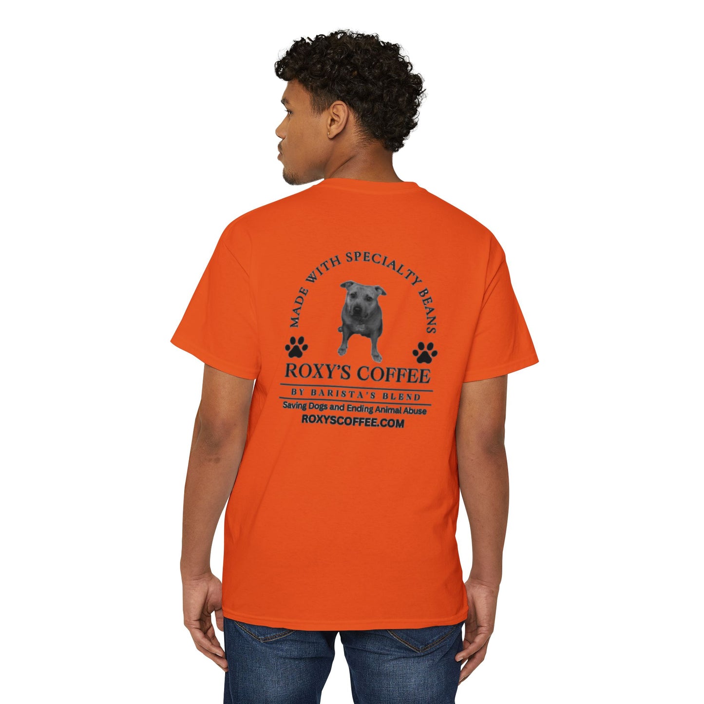 Pocket Tee Support Dog Rescue Unisex Heavy Cotton
