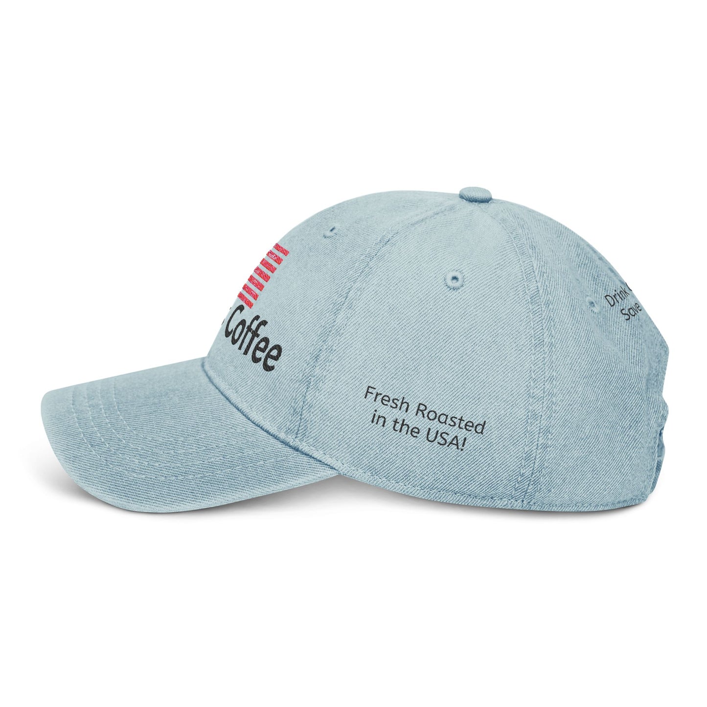 Embroidered Denim Hat - Patriotic Dog Rescue Supporter