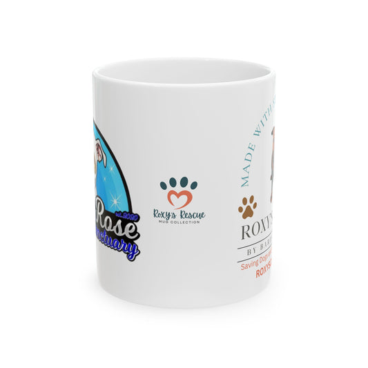White Rose Sanctuary Ceramic Mug —  Coffee Cup (11oz/15oz)