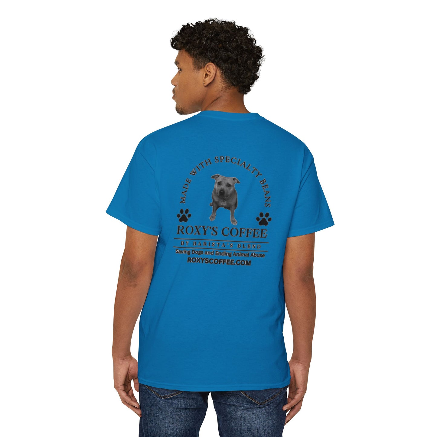 Pocket Tee Support Dog Rescue Unisex Heavy Cotton