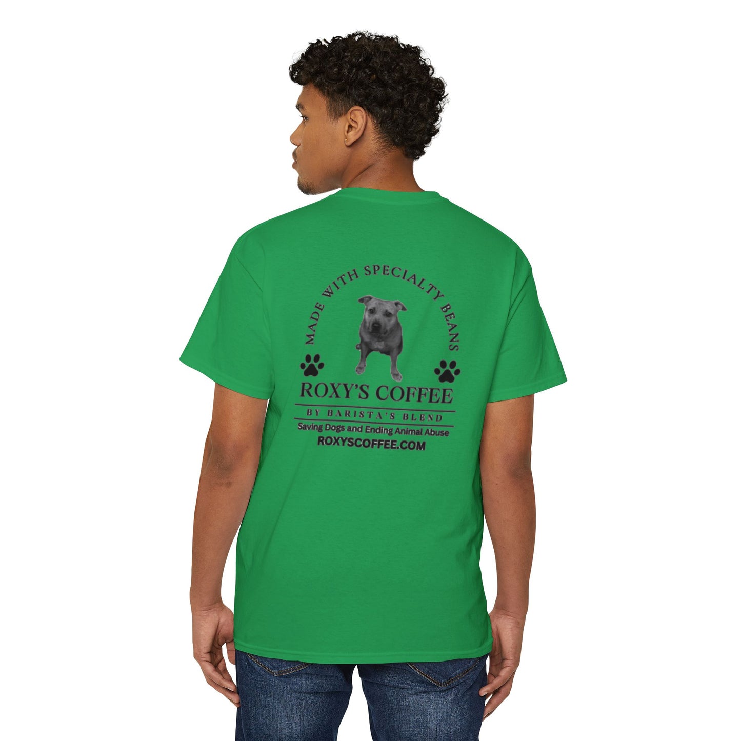 Pocket Tee Support Dog Rescue Unisex Heavy Cotton