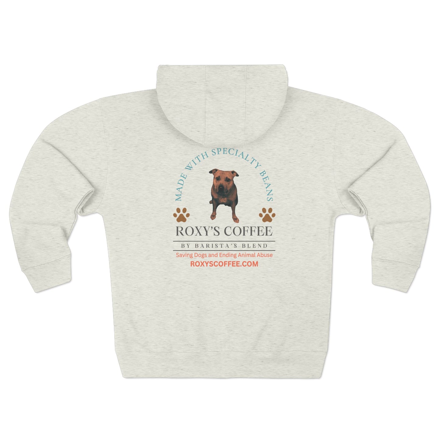 Roxy's Coffee Unisex Zip Hoodie - Cozy Dog Lover Apparel