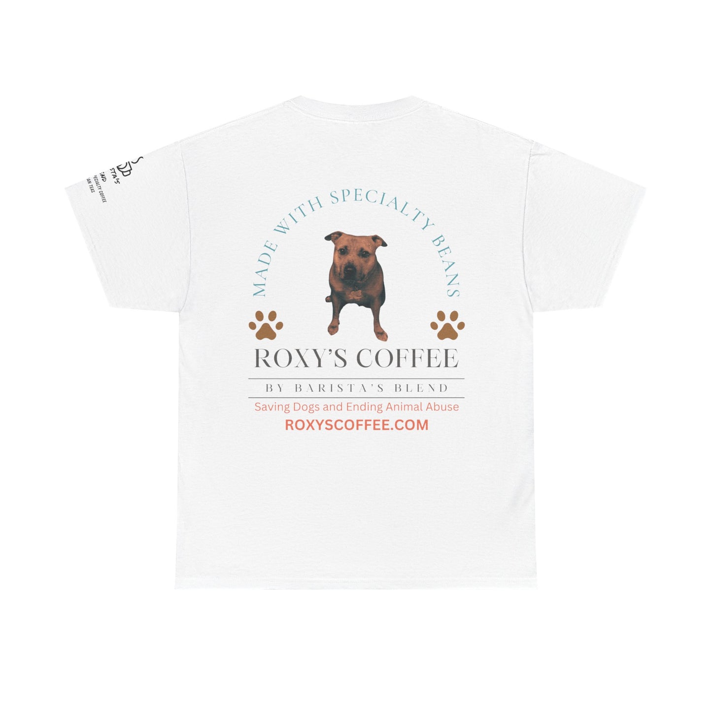 Dog Mom Coffee Lover Unisex Heavy Cotton Tee - Humor & Dog Rescue Theme