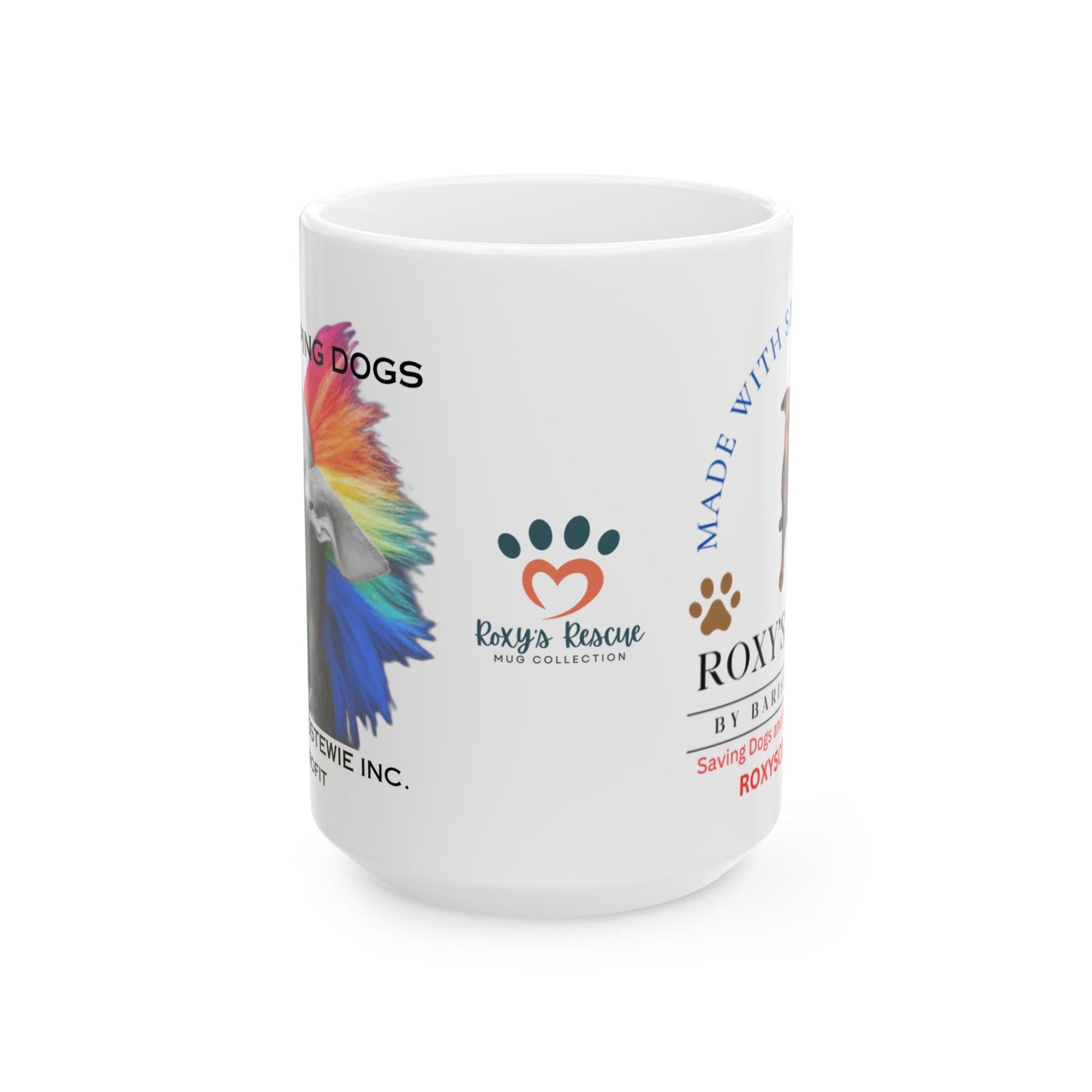 ACUTIENAMEDSTEWIE Ceramic Mug — 11oz & 15oz Coffee Cup for Dog Lovers