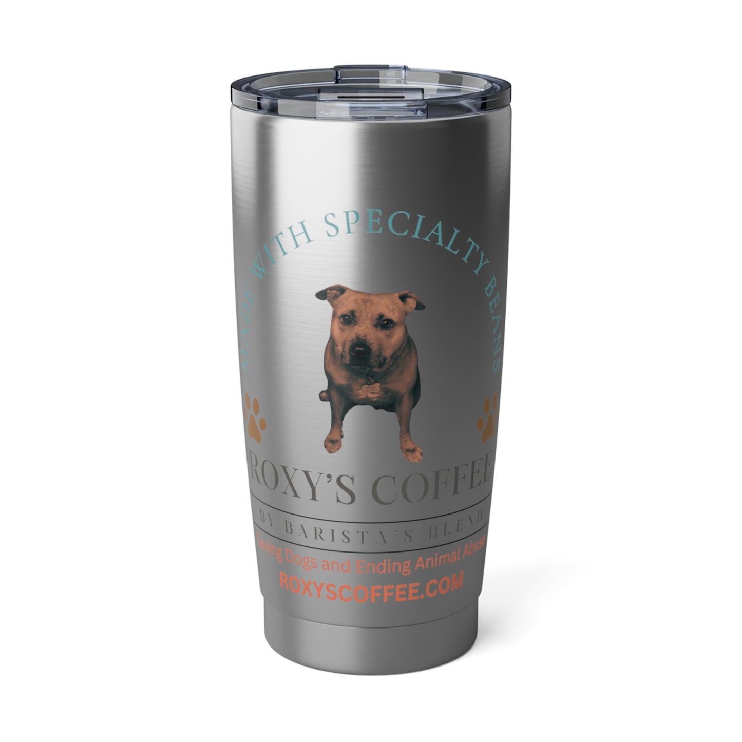 Vagabond 20oz Tumbler - Dog Lovers Travel Mug, Pet-Themed Coffee Cup, Gift for Animal Lovers, Customizable Tumbler, Unique Dog Accessories