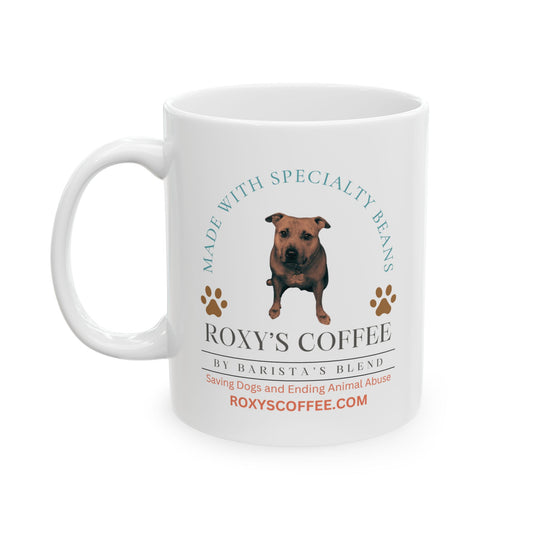 Roxy's Coffee Ceramic Mug - 11oz & 15oz - Perfect Gift for Dog Owners
