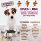 Bison Lung Fillet Treats for Dogs - 10 oz