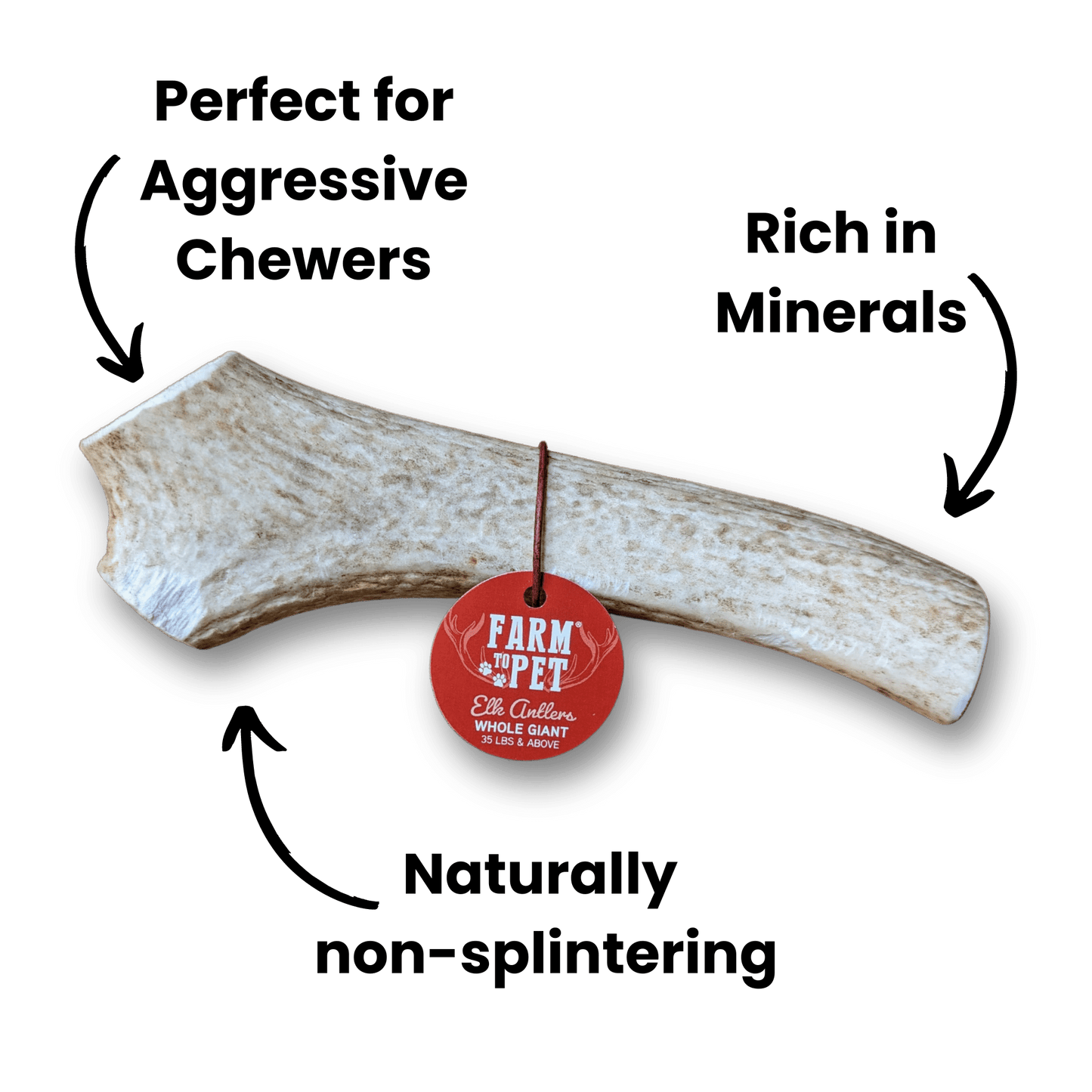 Elk Antlers for Dogs | All-Natural Antler Dog Chews