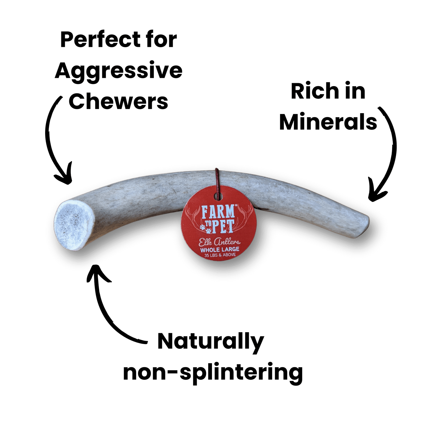 Elk Antlers for Dogs | All-Natural Antler Dog Chews