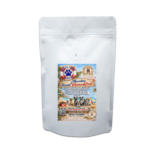 Shoreline Second Chances Brew - Beach Paws Rescue (FL) - Coffee from Uganda