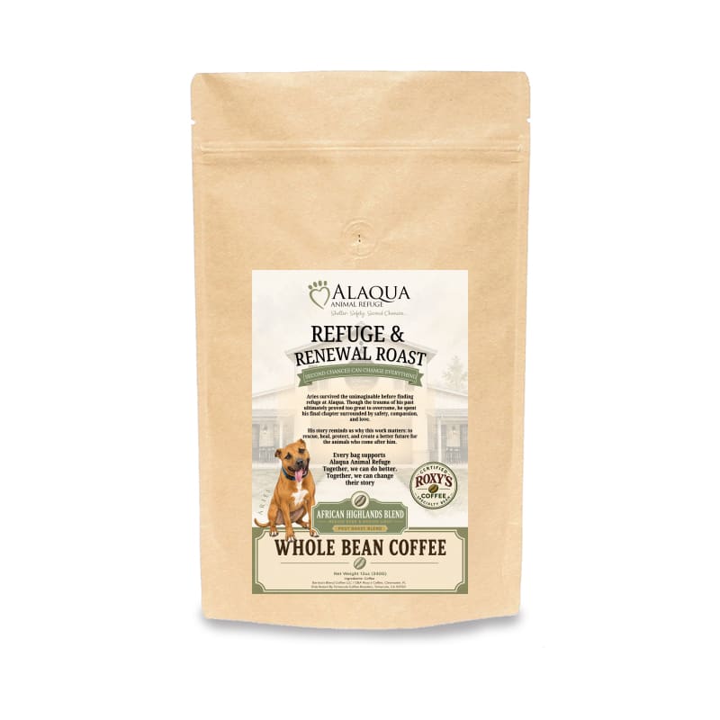 Refuge & Renewal Roast - Alaqua Animal Refuge (FL) - Coffee Blend from the African Highlands (Post Roast Blend)