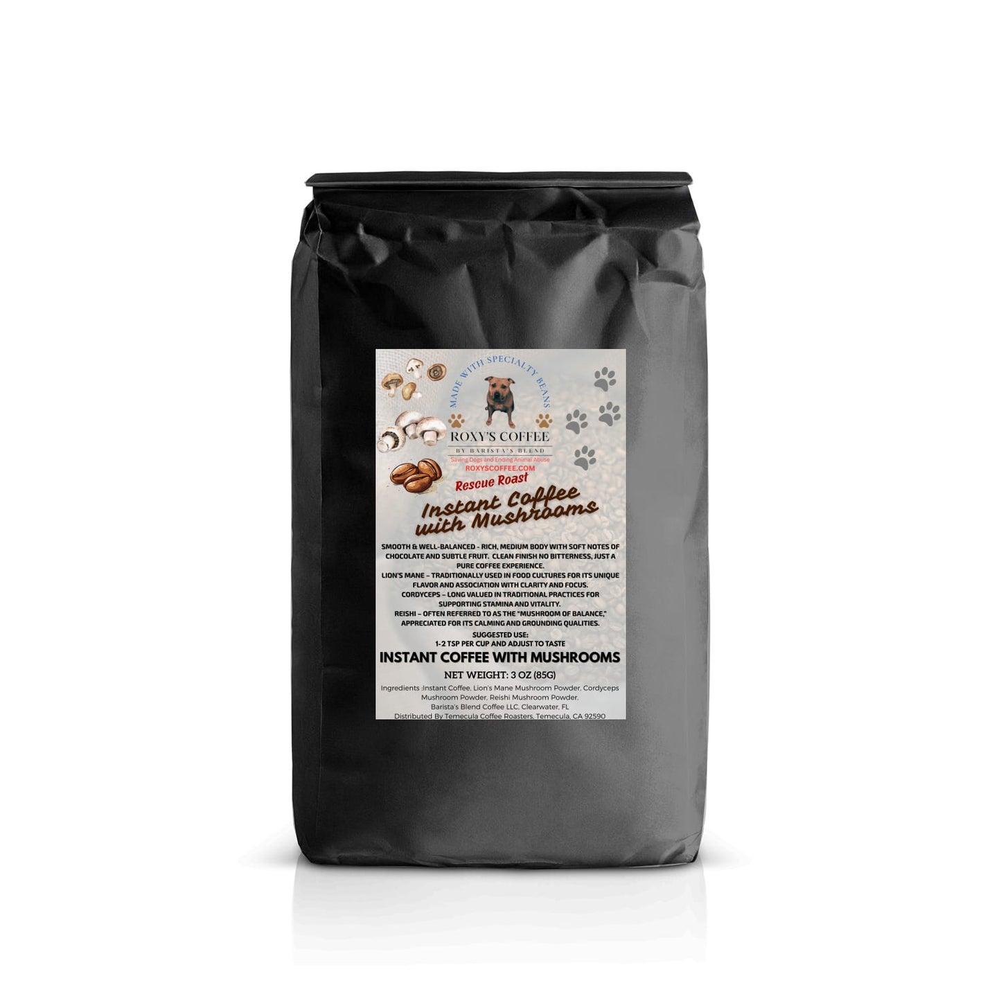 Rescue Roast Instant Coffee with Mushrooms